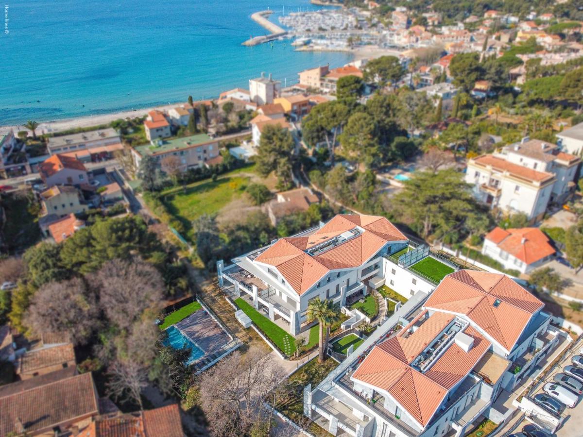 T4 Neuf - Jardin-Terrasse Et Piscine - Acces Direct Plages Et Centre Village - App C 12 Saint-Cyr-sur-Mer Kültér fotó
